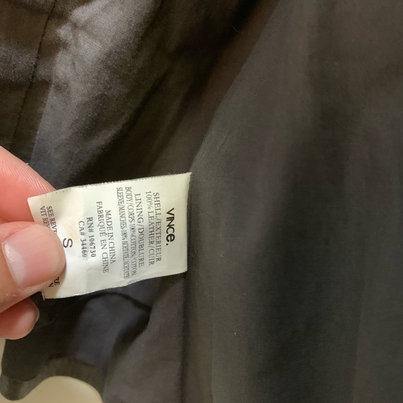 Vince Leather Jacket - Picture 4 of 8